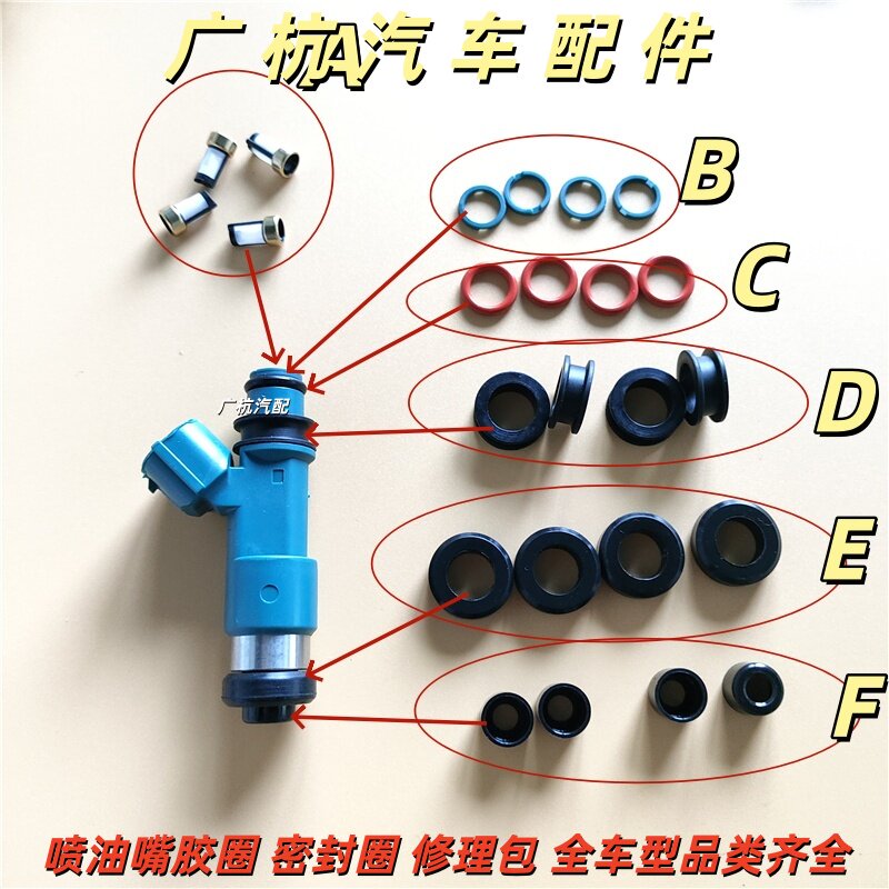 适配长安铃木 天语 SX4 尚悦 锐骑 酷锐 喷油嘴密封圈胶圈修理包