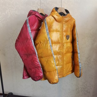 加厚192克90绒防雨经典 运动登山冲锋衣 迷彩中大童连帽羽绒服短款