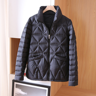 女士宽松百搭白鸭绒短款 90绒 冬季 女2025年新款 外套 轻薄羽绒服