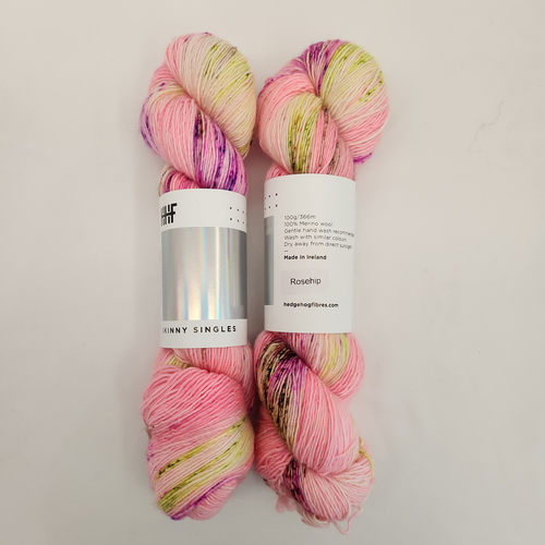 HHF Skinny Singles 刺猬线爱尔兰进口毛线手染线羊毛100克366米