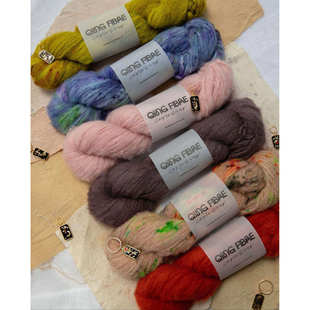 Qing Fibre Super Floof DK 英国毛线手染线羊毛线50克110米