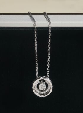 925银D色VVS莫桑钻锁骨项链