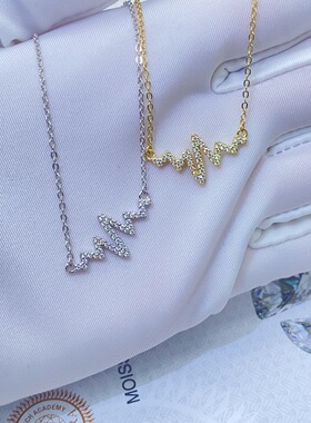 925银D色VVS莫桑石锁骨项链