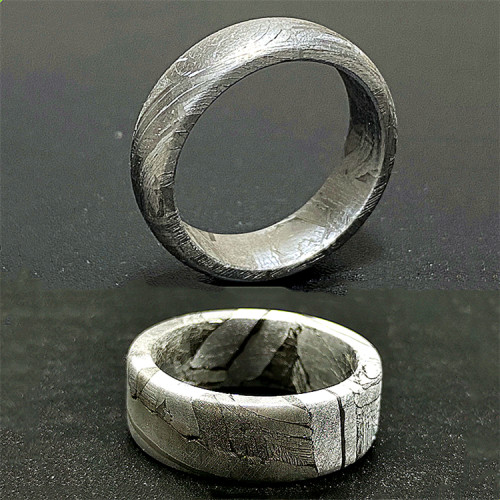 上新 特价陨铁戒指保真天铁陨石指环 瑞典M铁 阿勒泰铁陨石 塔扎2 - 封面
