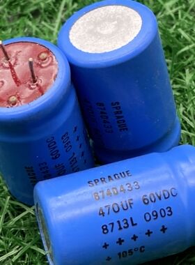老版SPRAGUE 674D433红头思碧电解470UF 60V