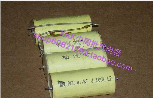 美国ICeL发烧级轴向电容4.7UF400V 体积18*45 长短脚