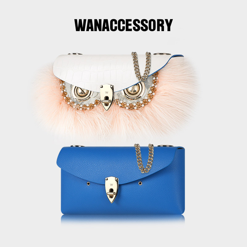 WANACCESSORY万蔻白凯门鳄小号信封双十二套组活动 原创设计