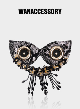 WANACCESSORY万蔻2022秋冬款全新换脸包配饰面具眼睛原创设计品牌