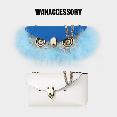 WANACCESSORY万蔻克莱因蓝小号信封双十二套组活动 原创设计