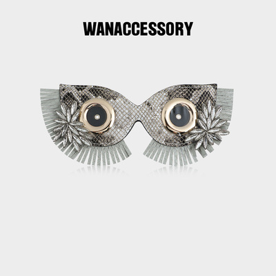 WANACCESSORY万蔻猫头鹰换脸包配饰太阳黑子系列面具 原创设计