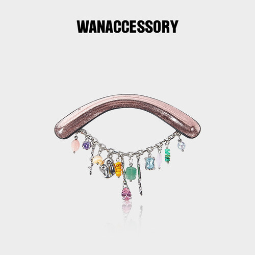 WANACCESSORY万蔻换脸猫头鹰牛皮眼睛面具包包配饰原创设计