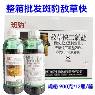 整箱发斑豹20%敌草快二氯盐除草剂斩草除根杂草一扫光连根敌草块