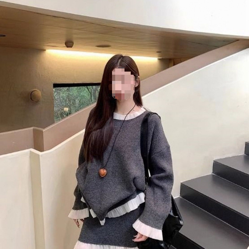 小香风气质针织套装裙子