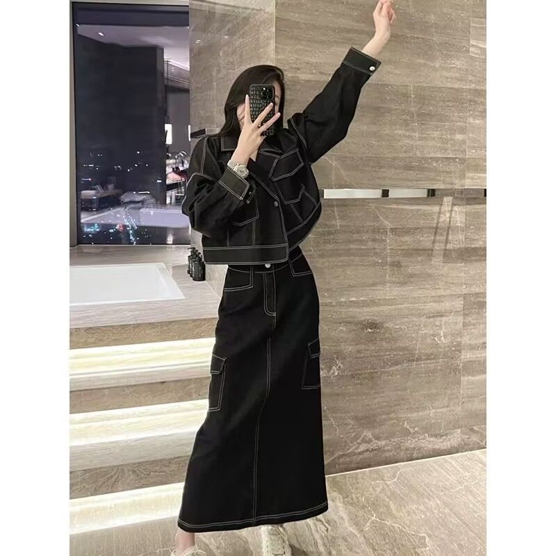时尚牛仔套装洋气减龄上