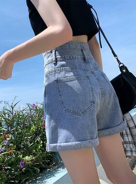 508牛仔短裤女高腰夏季新
