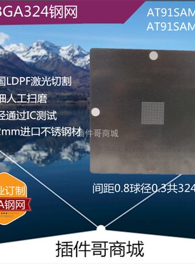 AT91SAM9G45植锡钢网TFBGA324球SAM9263植球网SAM9M10植珠网订制