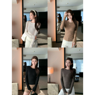 女内搭打底衫 扬子纱羊毛针织衫 圆领上衣 奢享柔软毛衫 cchen陈陈