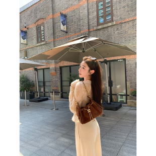 上衣开衫 cchen陈陈 女千金风毛衣宽松长袖 金丝针织衫 江南美人