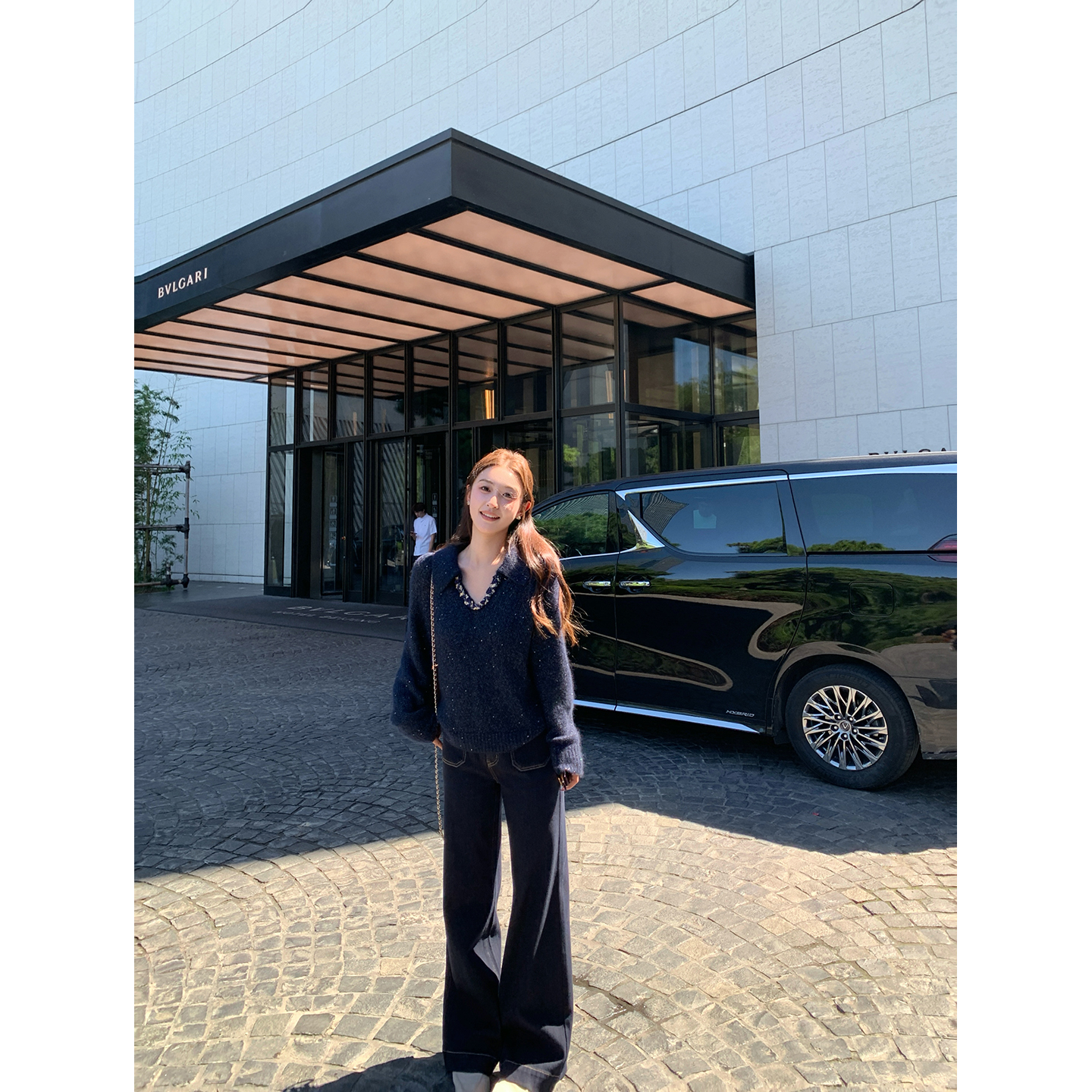 cchen陈陈-本命牛仔裤 高腰直筒牛仔裤宽松百搭休闲阔腿拖地长裤