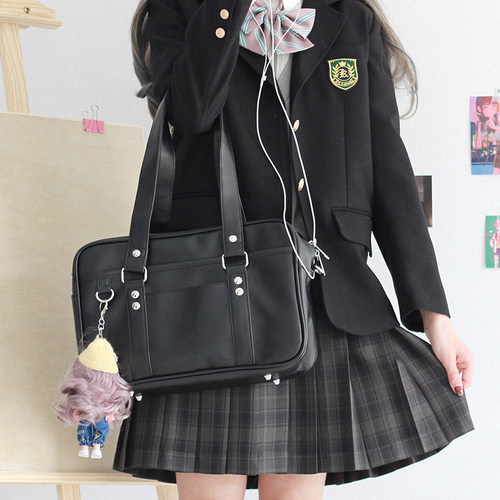 呜咚原创日系百搭基础款jk制服包