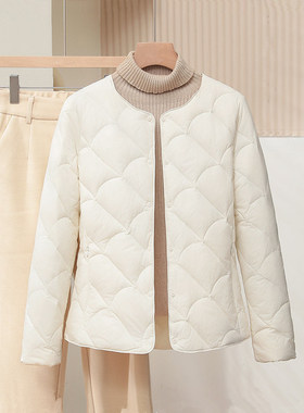 2025冬季新款内胆羽绒服女轻薄短款内穿90白鸭绒轻便保暖无领外套