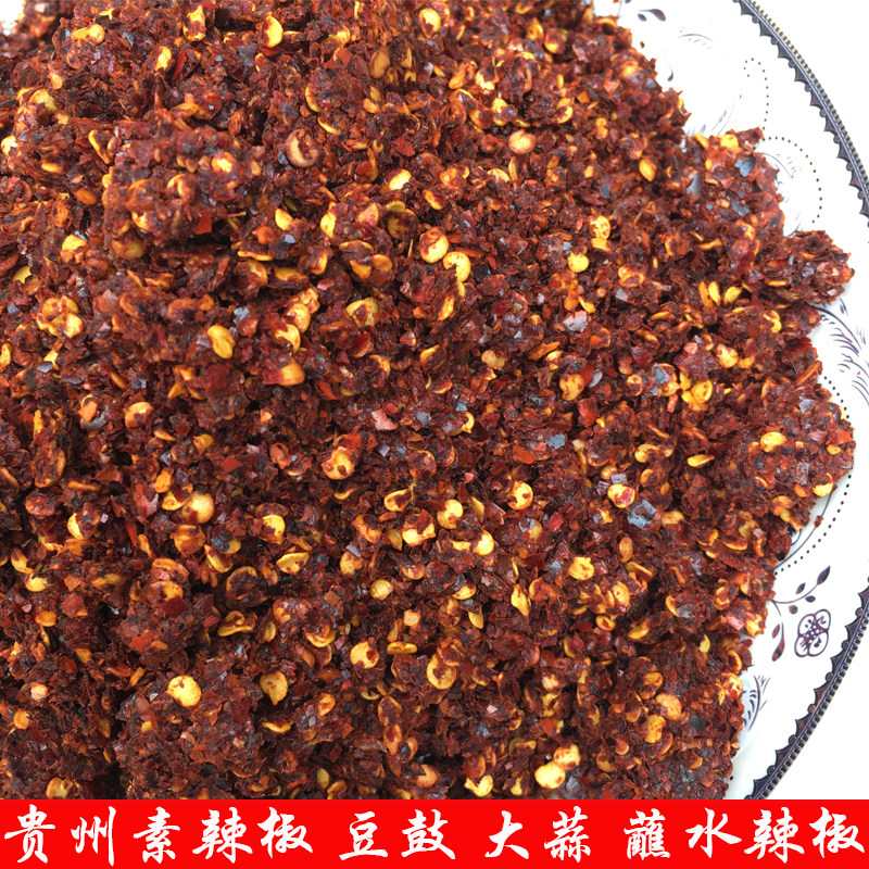 贵州毕节特产豆豉粑素辣椒蘸水带大蒜香辣糊辣椒沾水250克陈二平
