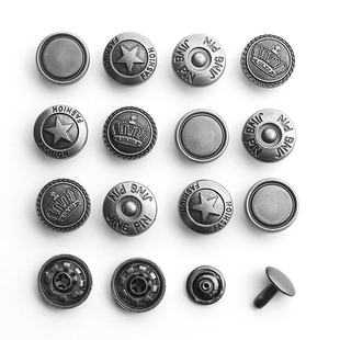 凉鞋 纽扣男士 扣A1pq801 扣子配件金属铆钉沙滩鞋 拖 男士 纽扣