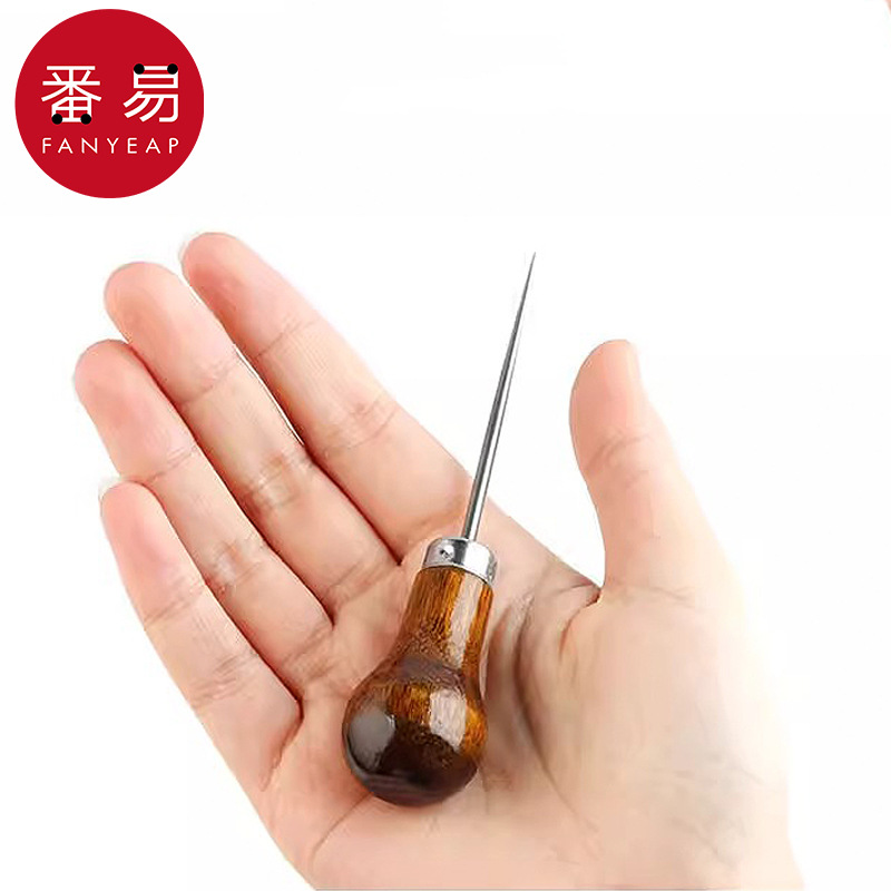 5Y锥子AA1S50-手工葫芦形不锈钢打孔锥老式针锥维修鞋皮革打孔裁