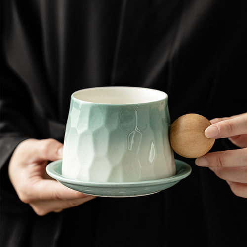 陶瓷咖啡杯碟套装办公室喝水杯