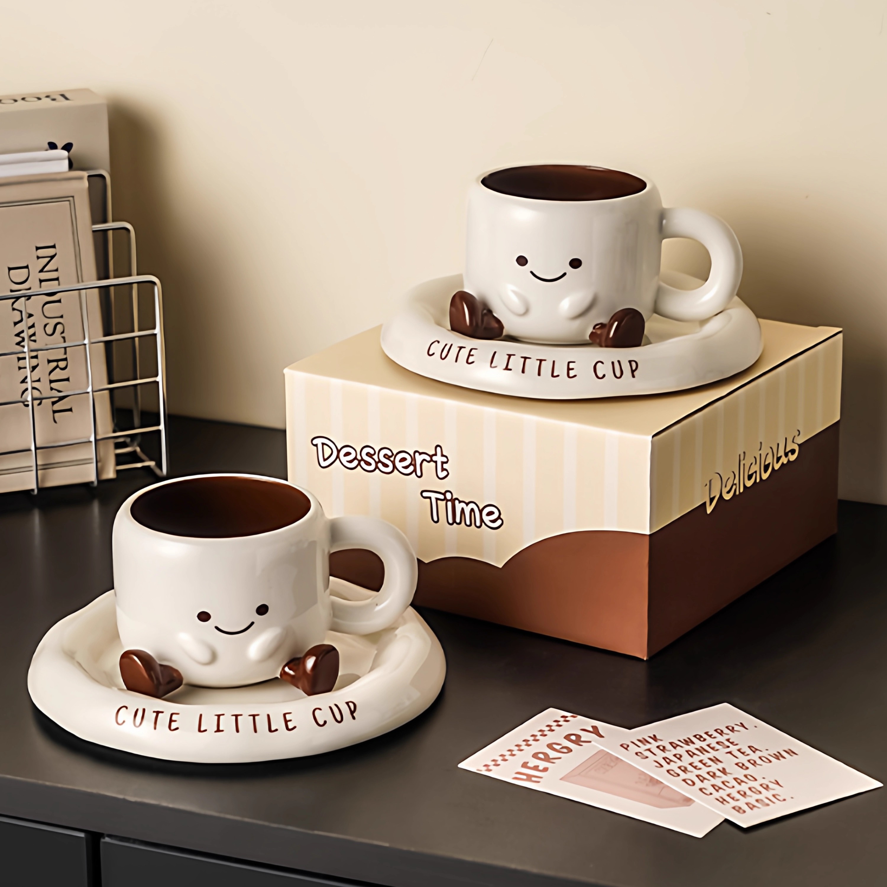 小脚丫咖啡杯可爱陶瓷杯情侣水杯