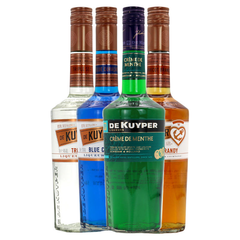 迪可派蓝橙棕白可可绿薄荷焦糖凤梨咖啡味力娇配制调酒洋酒700ml