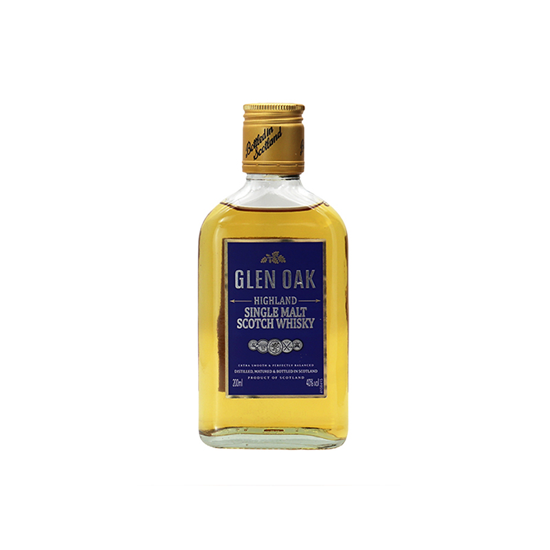 橡一格兰200ml苏格兰单一麦芽威士忌英国进口洋酒烈酒小瓶酒版
