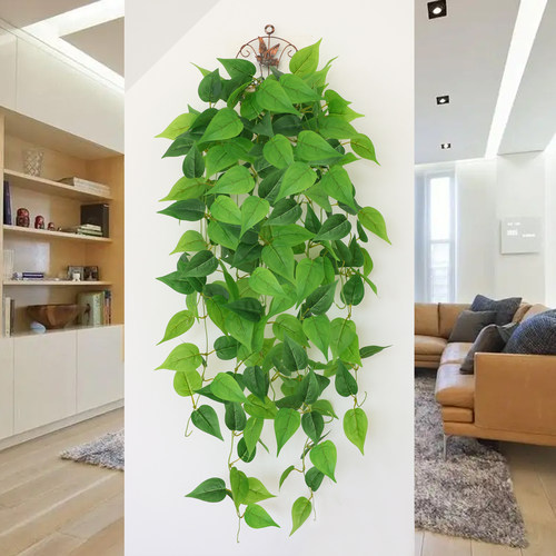 仿真植物绿萝吊篮壁挂墙面装饰
