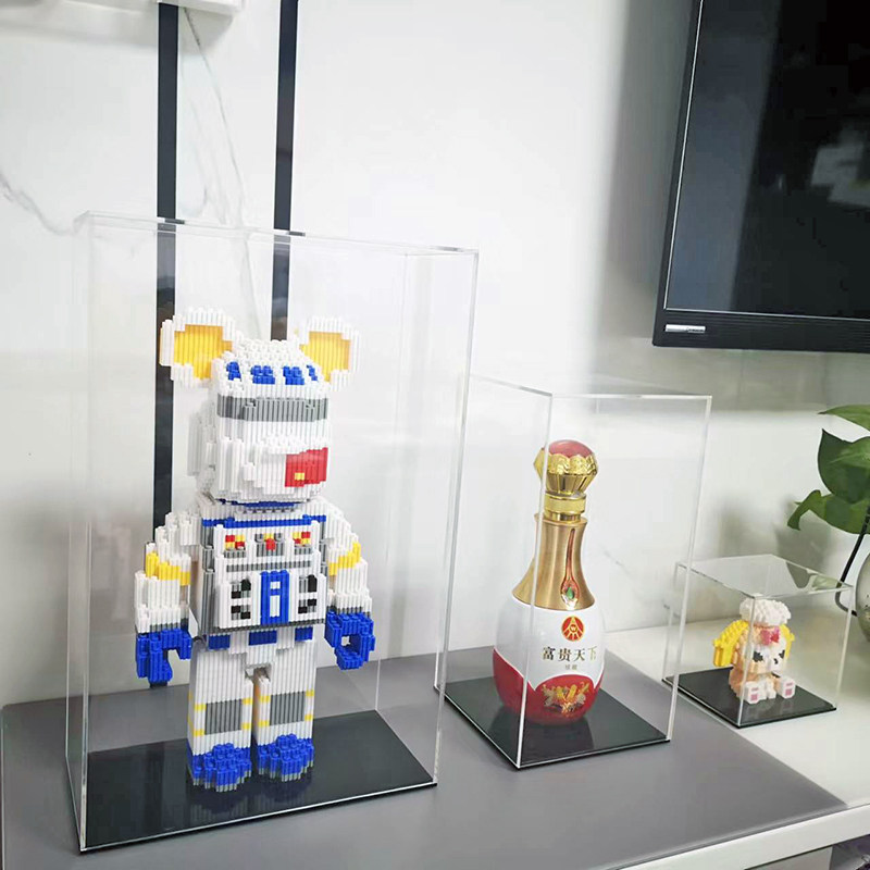 亚克力防尘罩积木模型罩子黏土作品藏品收纳盒透明一体式手办展示,基础建材,亚克力板,淘宝优惠券,粉丝福利购,淘宝优惠卷