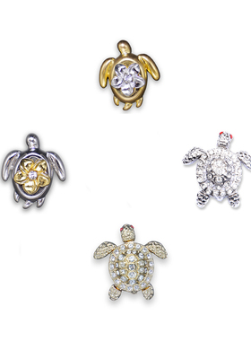 Popits人字拖专用配饰可爱小海龟系列