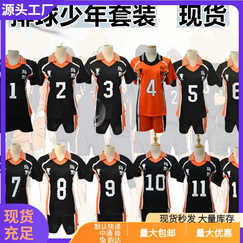 动漫乌野高校排球部排球少年cos全员cosplay运动球衣服现货