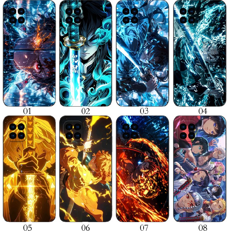 鬼灭之刃动漫 适用 OPPO A92/A53 5G/Reno4 SE/A72/A15/A35/realme/V13/V3/V11/V11S/Q3/Q3i/iPhone/v手机壳