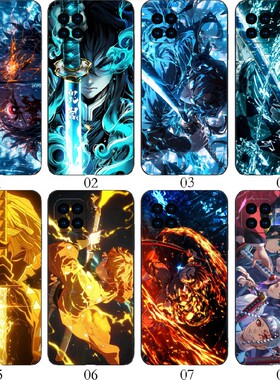 鬼灭之刃动漫 适用 OPPO A92/A53 5G/Reno4 SE/A72/A15/A35/realme/V13/V3/V11/V11S/Q3/Q3i/iPhone/v手机壳