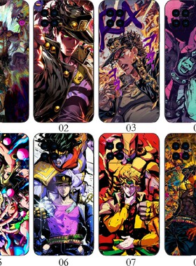 JOJO动漫 适用 OPPO A92/A53 5G/Reno4 SE/A72/A15/A35/realme/V13/V3/V11/V11S/Q3/Q3i/iPhone/vivo手机壳