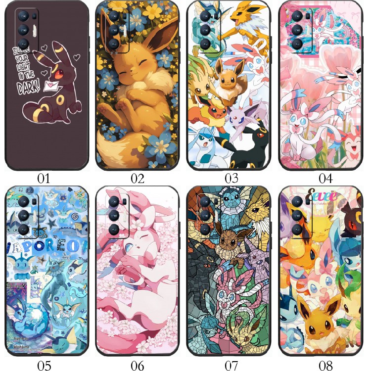 宠物小精灵 伊布 适用 VIVO Y50/X50 Pro+/Y70t/Y50t/X70/Y73s/Y70s/Y20/S17/S16/S12/Y30/T1/realme手机壳