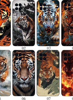 定制 老虎 适用 OPPO A92/A53 5G/Reno4 SE/A72/A15/A35/realme/V13/V3/V11/V11S/Q3/Q3i/iPhone/vivo手机壳