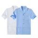 半袖 医师服男女医生护士服短袖 夏季 夏装 白蓝大褂短款 幼儿园食堂