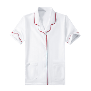 幼儿园厨师工作服女款短袖饭店后厨房衣服酒店餐饮学校食堂服长袖