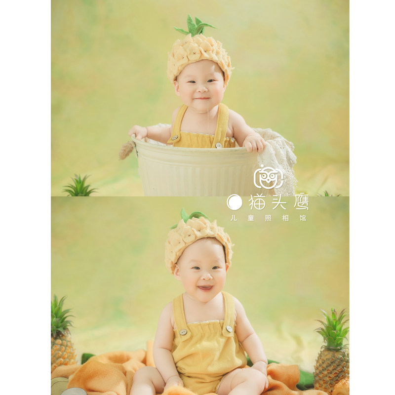 羊毛毡手工湿毡可爱水果菠萝拍照帽子森系摄影儿童礼物搞怪精灵