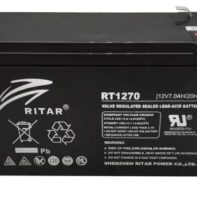 RITAR蓄电池RT12v7 RT1272 RT12120H瑞达电梯平层应急电源12V9AH