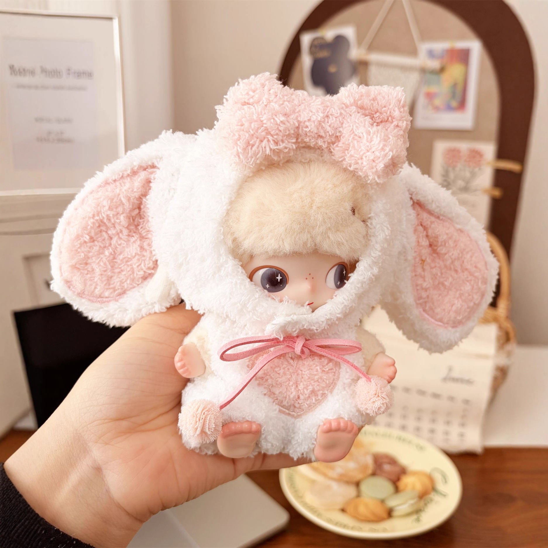 仅娃衣】Dimoo新生日记娃衣心动特调娃娃衣服搪胶连体衣毛绒套装