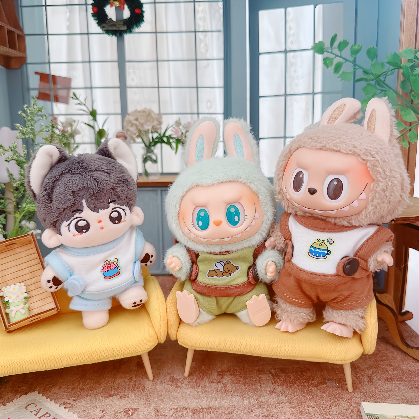 月亮公仔衣服10cm娃衣15厘米棉花
