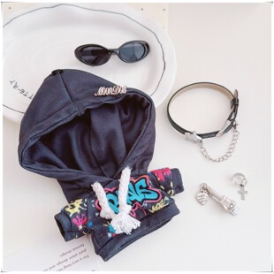 兔闪闪ShyShy娃衣代开闪亮世界田栩宁毛绒搪胶公仔衣服潮酷拽卫衣