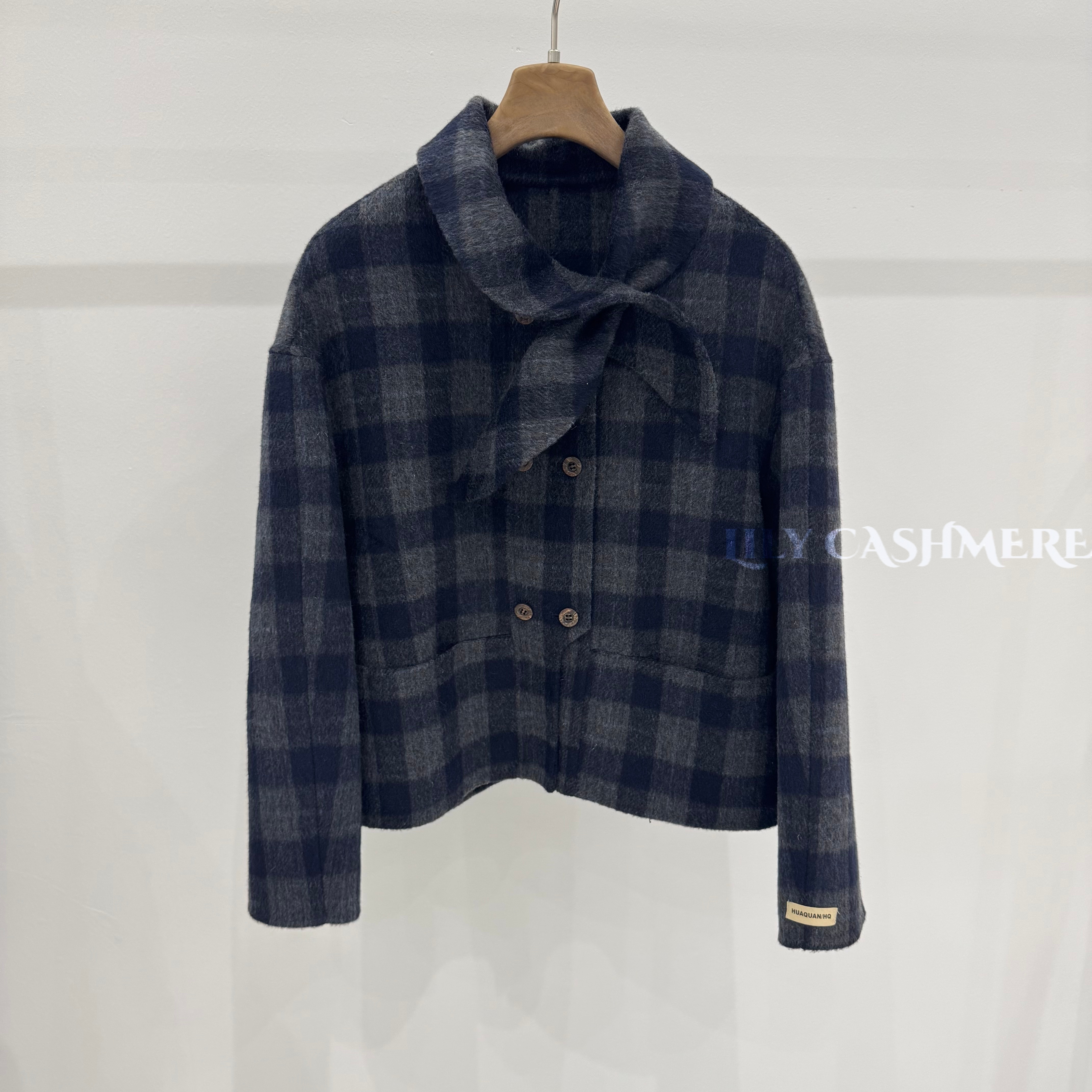 双面羊绒大衣时尚休闲减龄短款