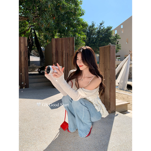 随意搭经典好款春夏韩系温柔休闲百搭防晒薄款针织开衫(不含背心)